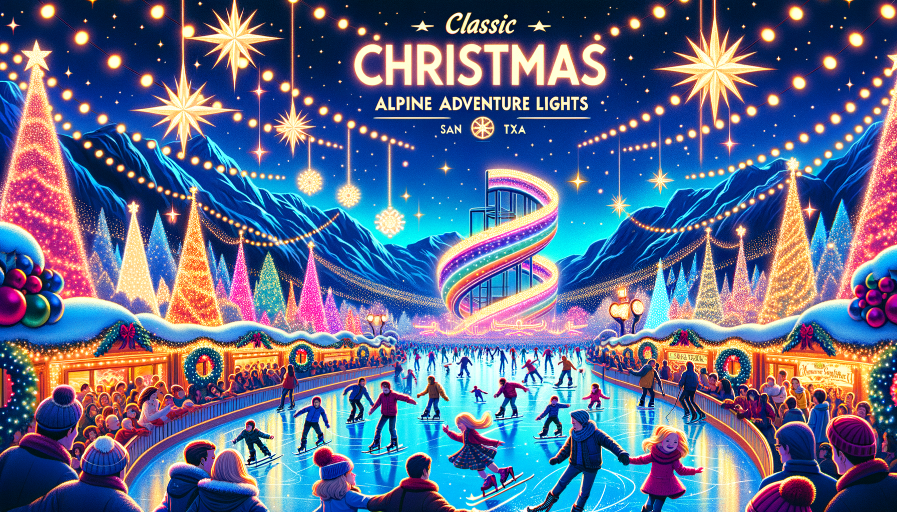 Classic Christmas Alpine Adventure Lights